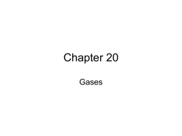 Chapter 20 Gases
