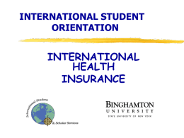 Health Insurance Presentation - Binghamton