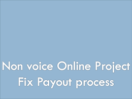 Non voice Online Project