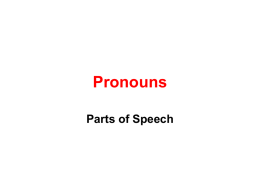 Pronouns - Ereading Worksheets