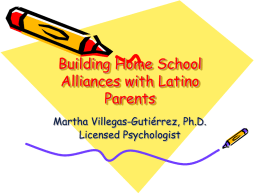 Building Home School Alliances with Latino Parents