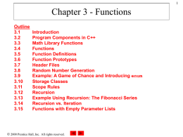 Chapter 3 - Functions - William Paterson University