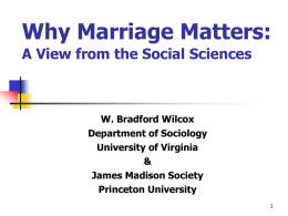 Religion & Marriage Among African Americans in Urban America