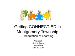 Getting CONNECT-ED in Montgomery Township