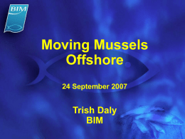 Moving Mussels Offshore - T. Daly