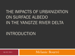 Impact of urbanization on the surface albedo in the