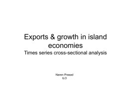 Exports and growth in island economies