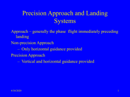Precision Approach and Landing Systems