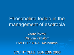 The use of Phosfoline Iodine as therapeutic option for