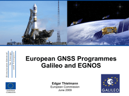 Galileo and EGNOS