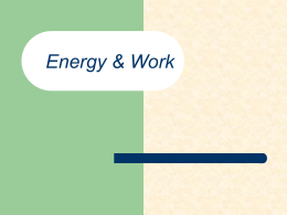 Energy & Work - netBlueprint.net