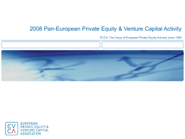 2008 Pan-European Private Equity & Venture Capital Activity