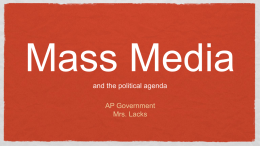 Mass Media - Mrs. Lacks 2014 - 2015