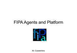 FIPA platform - ICAR-CNR