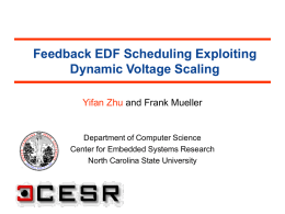 Feedback EDF Scheduling Exploiting Dynamic Voltage Scaling