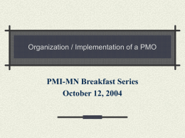 Selling PMO to Your Organization