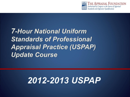 7-Hour National USPAP Update