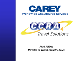 Operating Committee Meeting - CCRA Travel Commerce Network