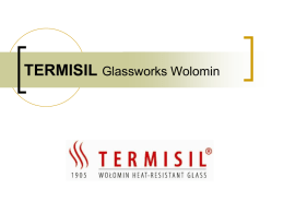 TERMISIL Glassworks Wolomin PLC