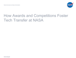 Presentation Title Page with no NASA imagery