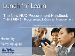 Procurement & Contract Management
