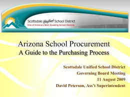 Arizona Administrative Code - Scottsdale Unified School