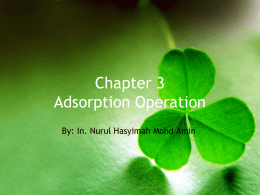 Chapter 4 Adsorption Operation