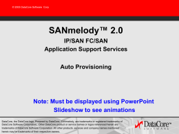 SANmelody 2.0 SQL_Sup_Sol