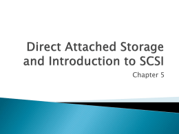 DAS and Introduction to SCSI