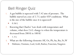 Bell Ringer Quiz