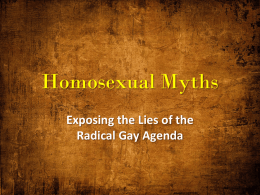 Homosexual Myths