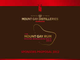 PowerPoint Presentation - Mount Gay Rum Round Barbados Race