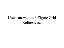 How can we use 6 Figure Grid References?
