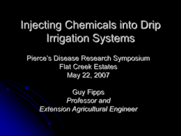 Irrigation Application Methods
