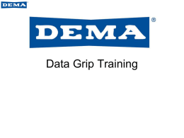 Data Grip Training