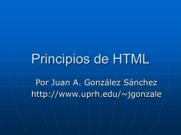 Principios de HTML