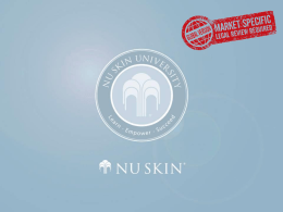 Dia 1 - Nu Skin Enterprises
