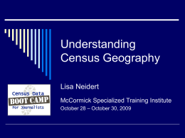 Understanding Census Geography