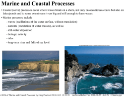 Marine and Coastal Processes - Illinois Wesleyan University