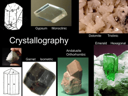 Crystallography - University of California, Santa Barbara