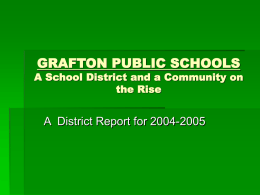 GRAFTON PUBLIC SCHOOLS A School District and a …