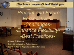 Recent Rule Changes - Patent Lawyers Club