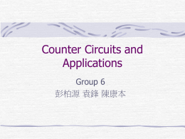 Counter Circuits and Applications