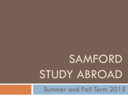 Samford Study Abroad