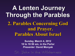 A Journey Through the Parables