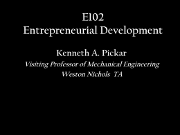 E102 Entrepreneurship