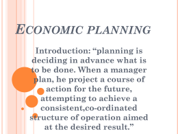 Economic planning