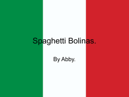 Spaghetti Bolinas.