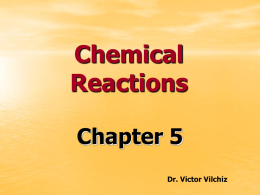 Chemical Reactions - Home Page