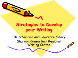 Strategies to Develop Writing